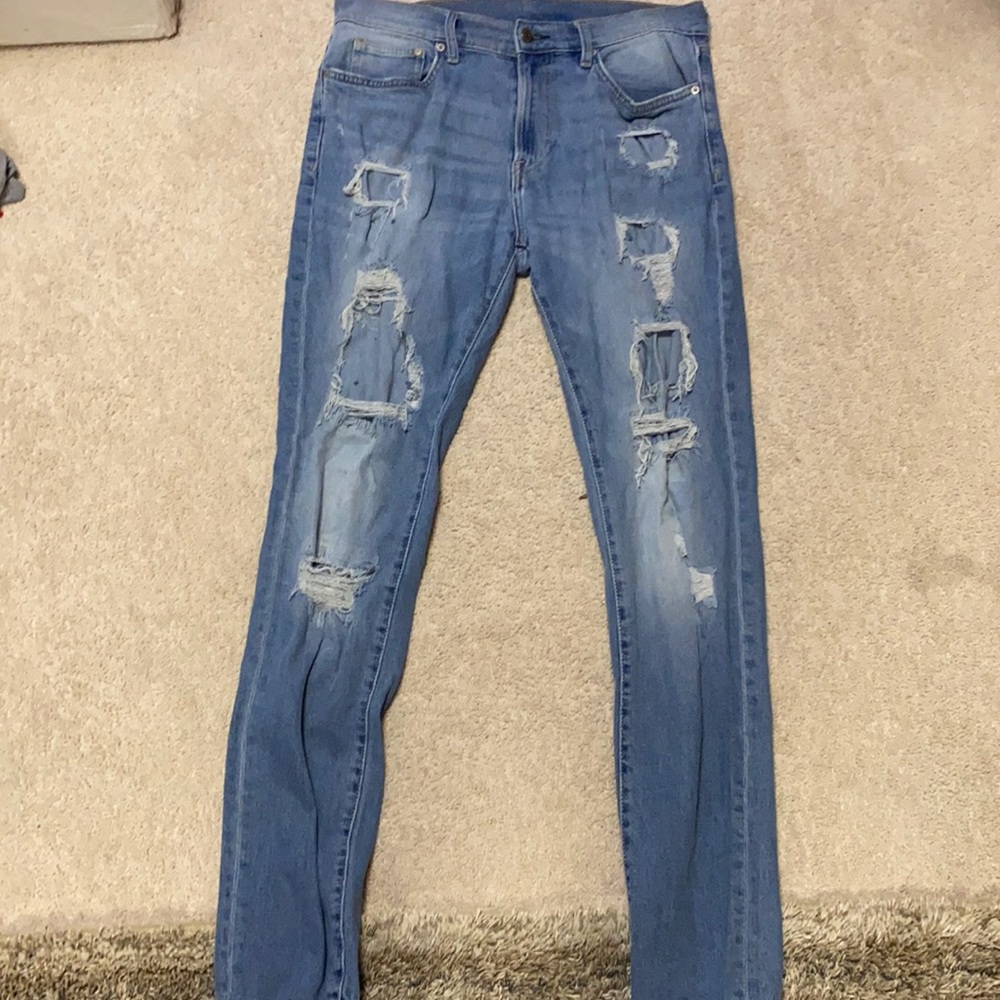 Ripped Denim Jeans